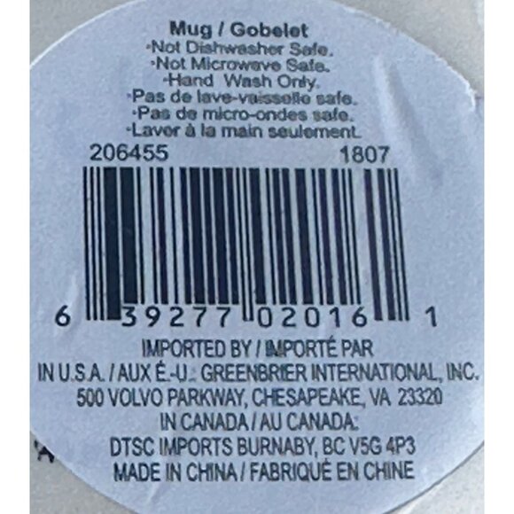 Greenbrier International Christmas Holiday Snowman Ceramic Coffee Tea Mug 12 oz. - Picture 10 of 11